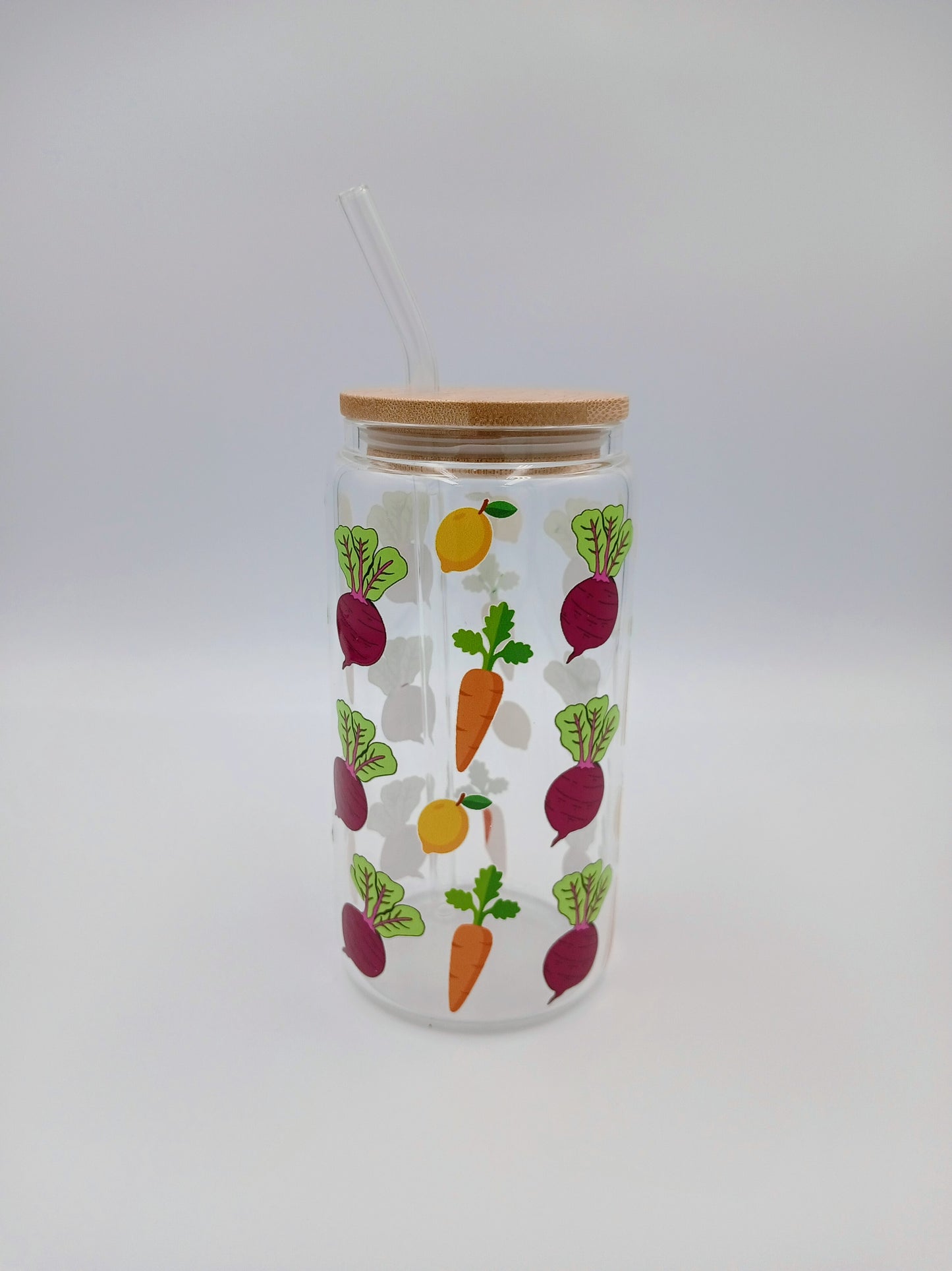 Decorative Glass Cups with Cork Lids (16oz)✨Available in 12 Designs”.