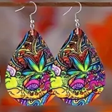 Twilight Roots - Wood Drop Earrings