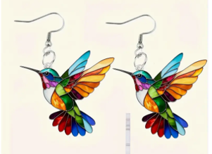 Nature's Beauty - Women’s Hummingbird Acrylic Earrings
