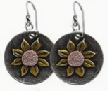 Retro Sunflower Earrings