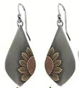 Retro Sunflower Earrings