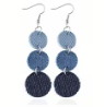 Denim-Style Earring Set  - Heart of Ayiti