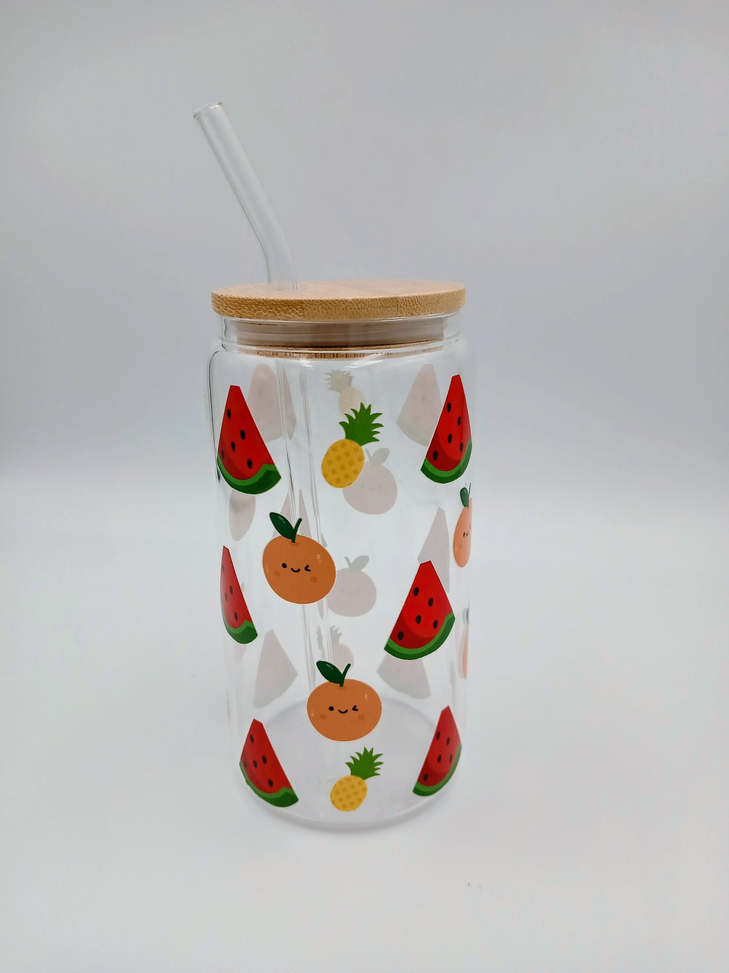 Decorative Glass Cups with Cork Lids (16oz)✨Available in 12 Designs”.