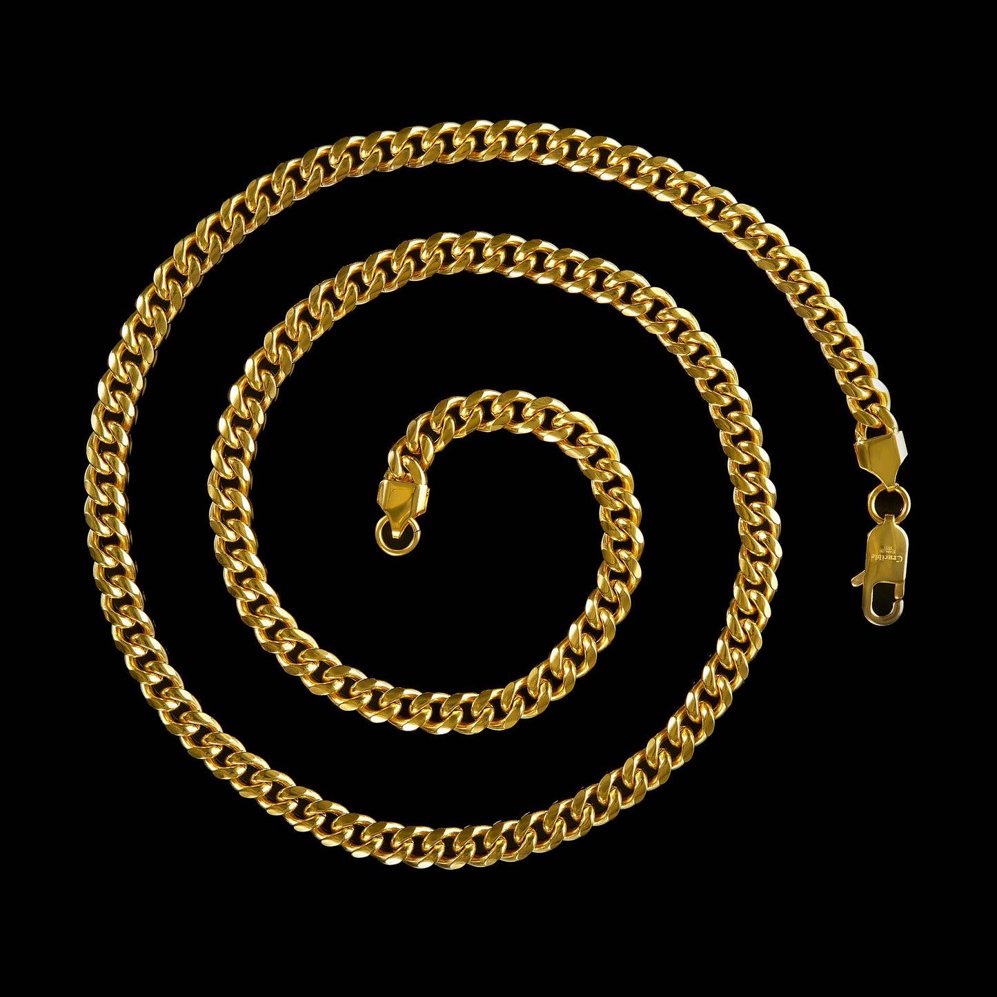 Men's Crucible Rounded Curb Chain Steel Necklace (26")