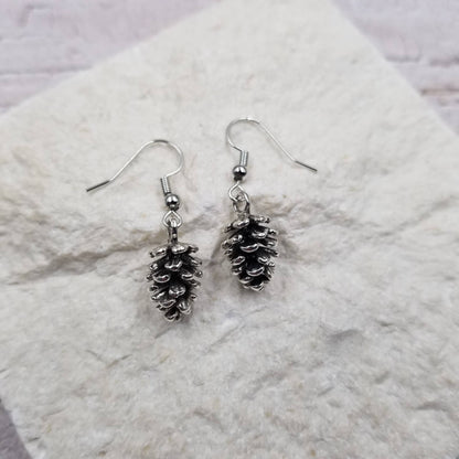 Pinecone Earrings – Grace Edition - Gold & Silver