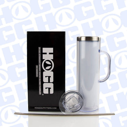 Snow Globe Skinny Tumbler w/Handle -  20oz Sublimation Tumbler