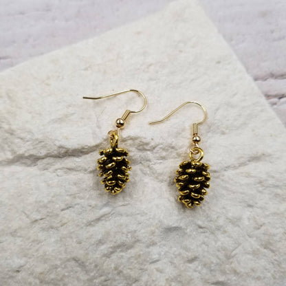 Pinecone Earrings – Grace Edition - Gold & Silver
