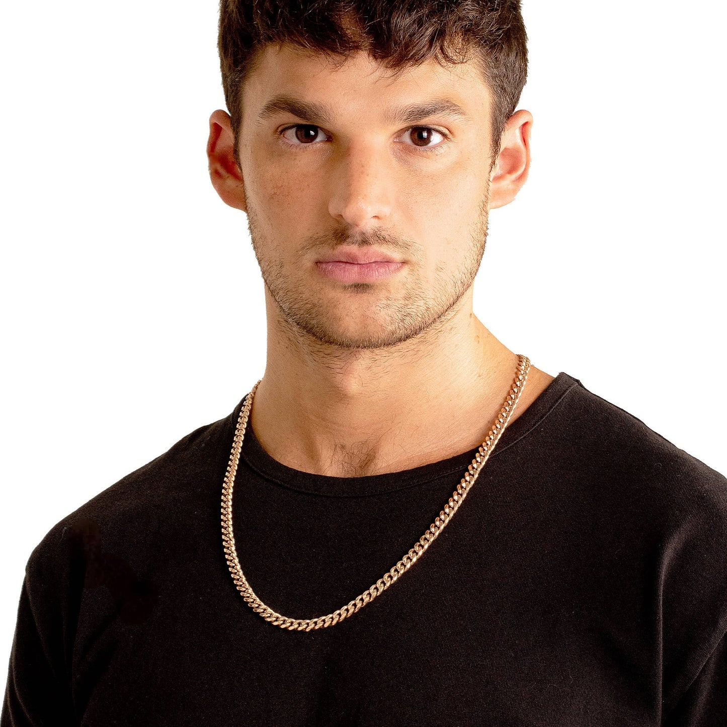 Men's Crucible Rounded Curb Chain Steel Necklace (26")