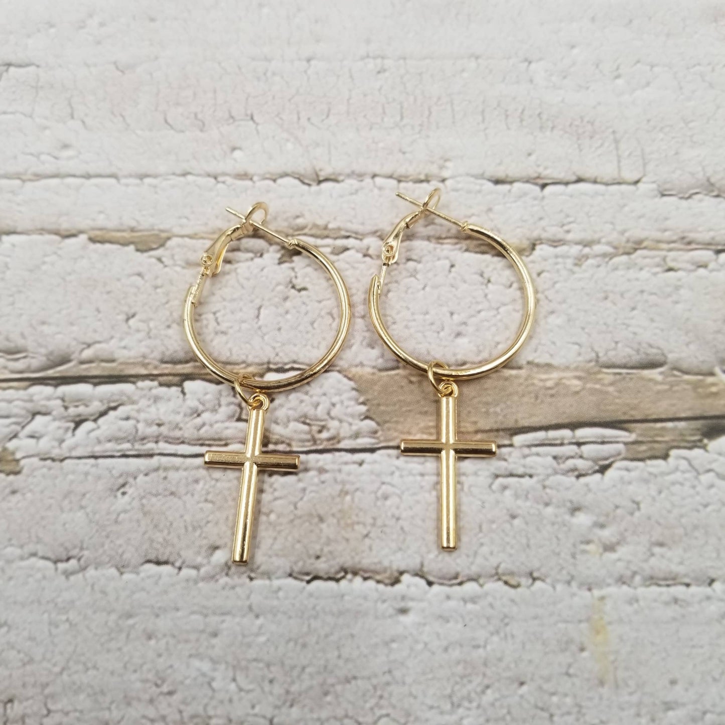 Cross Earrings – Anchored in Grace (Gold & Silver)