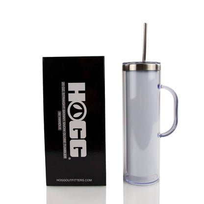 Snow Globe Skinny Tumbler w/Handle -  20oz Sublimation Tumbler