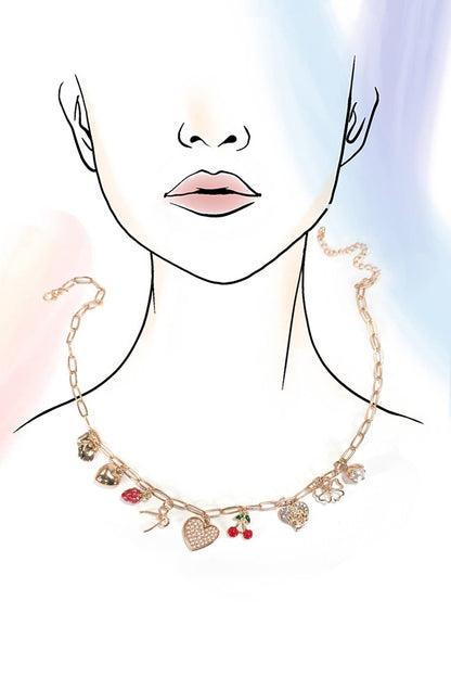 Fleur sur un Lien - Women Necklace